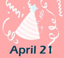 April 21 Birthdays