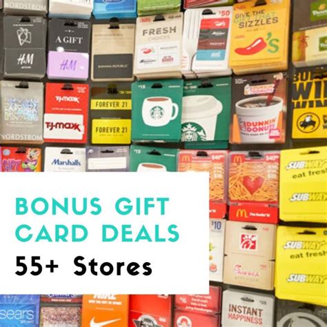 55+ Bonus Gift Card Deals | Dining, Retail & More :: Southern Savers