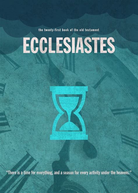 'Ecclesiastes Book of Bible' Poster, picture, metal print, paint by Design Turnpike | Displate