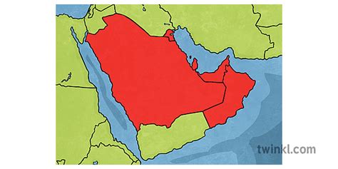 gcc map Illustration - Twinkl