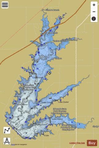 El Dorado Lake Fishing Map | Nautical Charts App