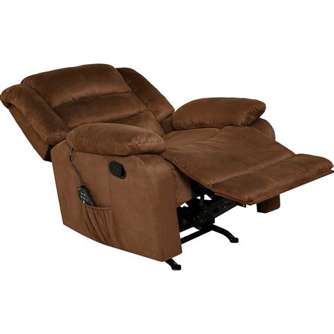 Best Buy: Relaxzen Rocker Recliner with Massage, Heat and Dual USB Brown 60-701011M