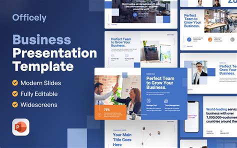 Business Presentation Template Royalty Free Vector Im - vrogue.co