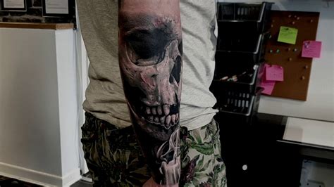 Realistic Skull Tattoo