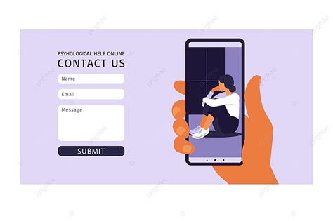 Contact Us Form Template For Web Banner Template Download on Pngtree