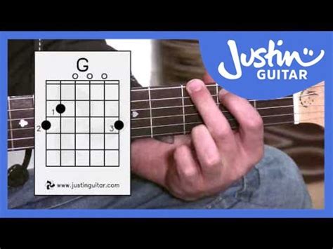 G Chord - Guitar For Beginners - Stage 3 Guitar Lesson - JustinGuitar [BC-131] - YouTube