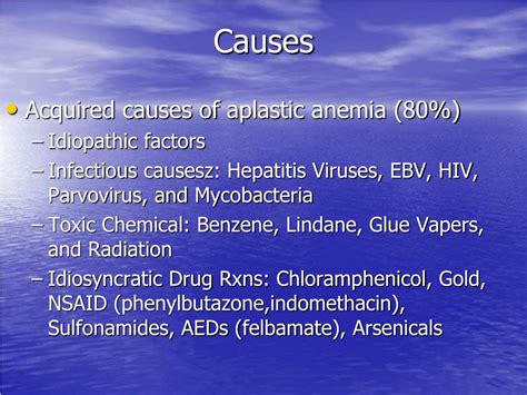 PPT - Aplastic Anemia PowerPoint Presentation - ID:389336