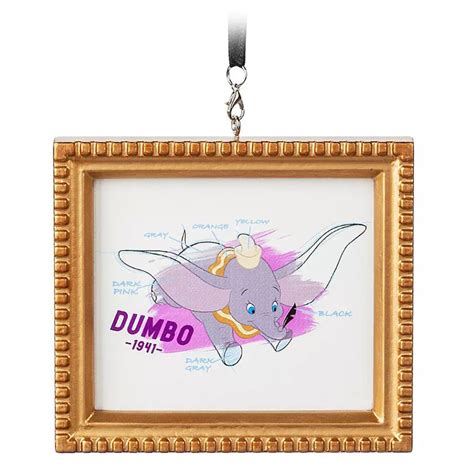 Disney Framed Canvas Ornament - Dumbo - Ink & Paint