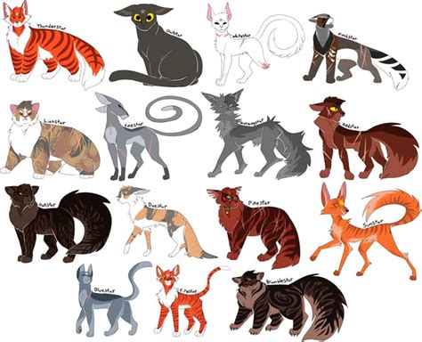 ThunderClan leaders | Warrior cats, Warrior cats clans, Warrior cat