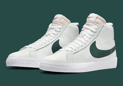 Nike SB Blazer Mid Orange Label "White/Green" | SneakerNews.com