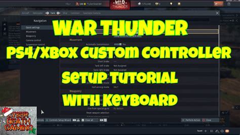 War Thunder: PS4/Xbox Custom Controller Setup Tutorial With Keyboard - Game Designers Hub