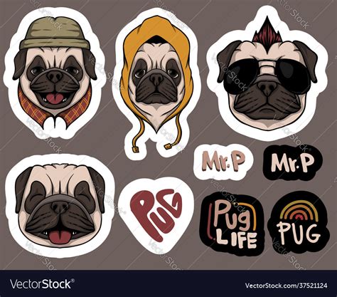 Pug Stickers | estudioespositoymiguel.com.ar