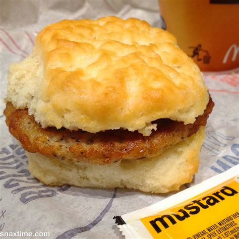 McDonald's Sausage Biscuit: Ronald Approved B'fast | Snaxtime