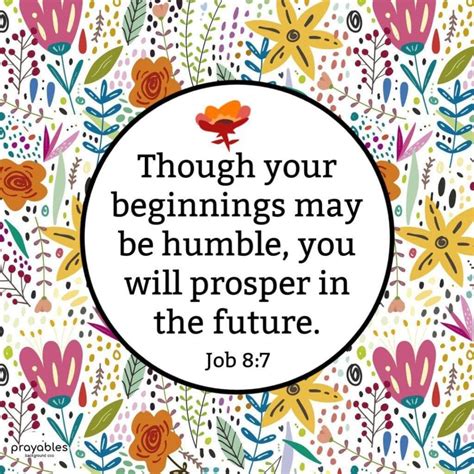 Bible: Job 8:7 - Prayables