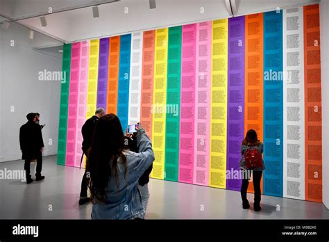 The interior of the Hirshhorn Museum and Sculpture Garden in Washington ...