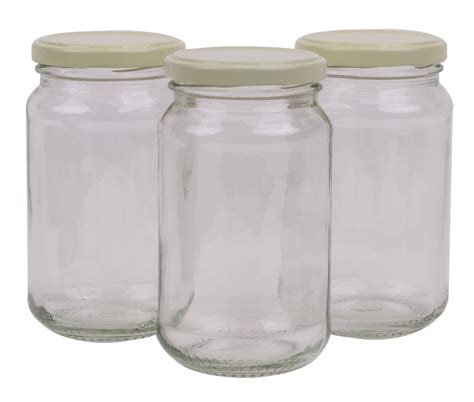 Bulk Australian Made Round Glass Jars with Cream Lid