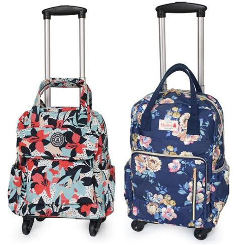 Women Business Travel Trolley Bags travel Backpacks with wheels luggage ...