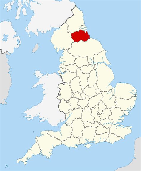 Map Of County Durham England | secretmuseum
