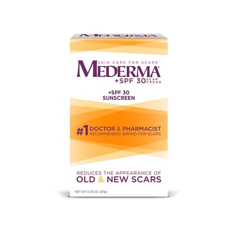 Mederma Scar Cream + SPF 30, 0.07oz (20g) – BrickSeek