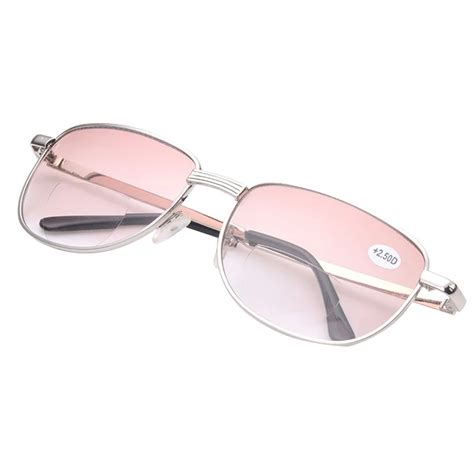 Bifocal Reading Glasses Rimless Titanium Reading Glasses Magnifying Eyeglass Eyewear +1.0 +1.5 ...