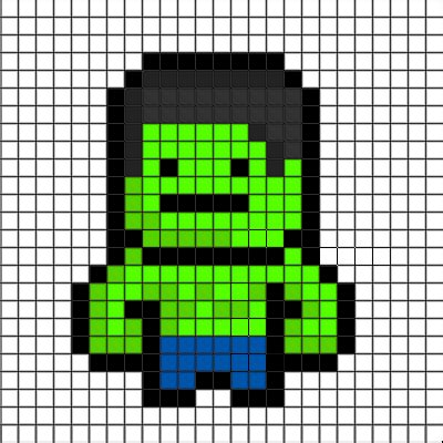 Pixel Art Star Grid | www.imgarcade.com - Online Image Arcade! | Bügelperlen bilder, Bügelperlen ...