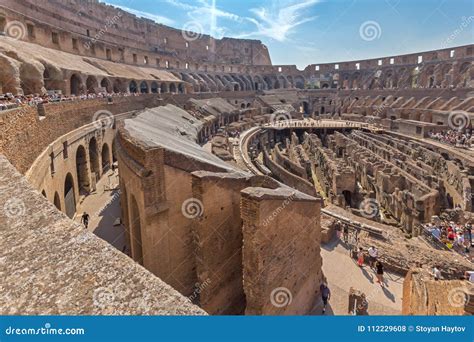 Ancient Arena of Gladiator Colosseum in City of Rome, Italy Editorial ...