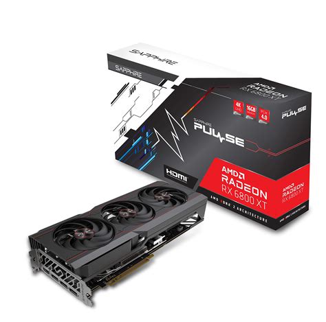 Buy Sapphire 11304-03-20G Pulse AMD Radeon RX 6800 XT PCIe 4.0 Gaming Graphics Card 16GB GDDR6 ...