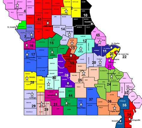 Map of Districts | Missouri State Public Defender