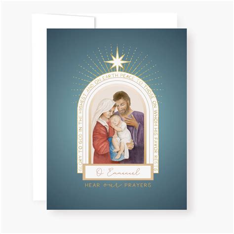 St. Andrew Christmas Novena Card | Holy Family | Blue – Novena Cards