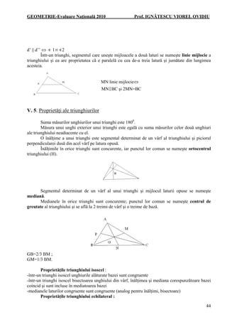 Formule geometrie viorel ignatescu | PDF