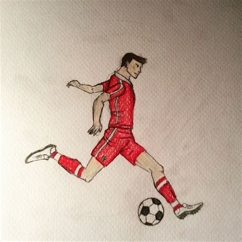 Soccer Pencil Drawing