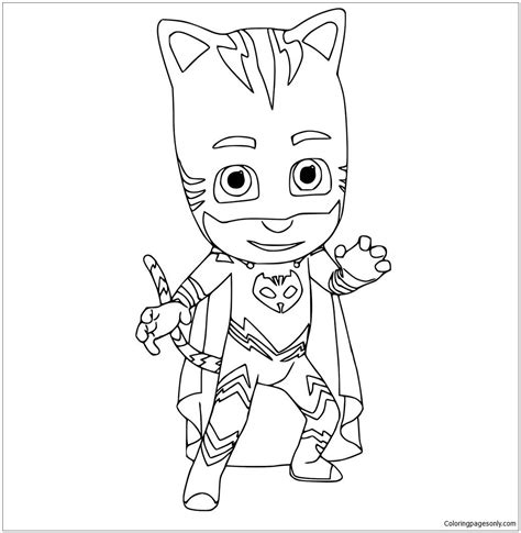 Catboy Pj Mask Coloring Page | Pj masks coloring pages, Coloring books ...