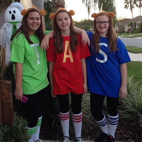 Alvin, Simon & Theodore. Alvin and the Chipmunks Halloween costume. DIY EASY | Cool halloween ...