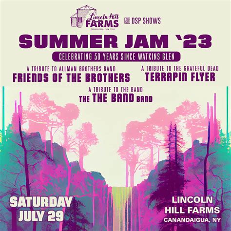 Summer Jam '23: Celebrating 50 Years since Watkins Glen - Lincoln Hill ...