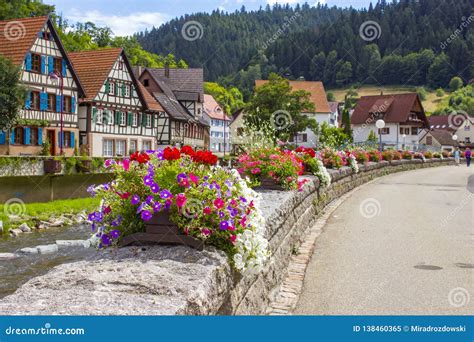 Schiltach in Black Forest, Germany Stock Image - Image of timbered, colorful: 138460365