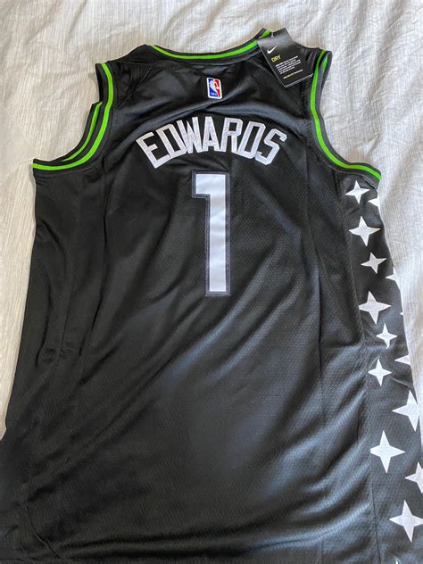 Anthony Edwards MN Timberwolves Stitched Jersey Georgia ROY | Etsy