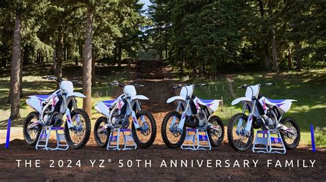 The Yamaha YZ: 50 Years of Building Better Machines - 2024 Yamaha YZ 50th Anniversary Lineup ...