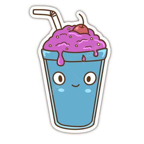 Iced Coffee Cup Clipart PNG Images, Ice Cup Sticker Cartoon, Cartoon, Sticker, Ice PNG Image For ...