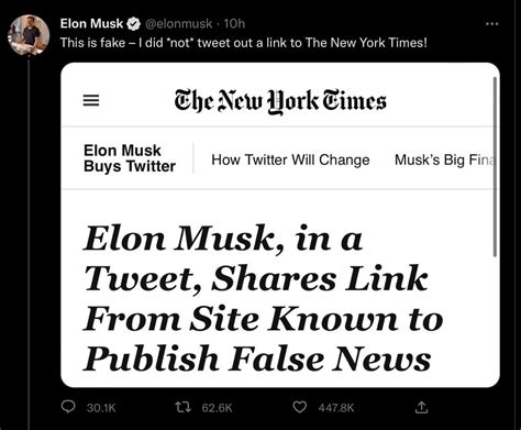 Elon Musk doubles down on promoting fake news. : r/facepalm