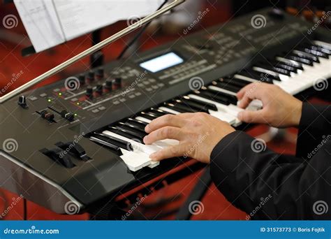 Hands and piano stock image. Image of musical, notes - 31573773