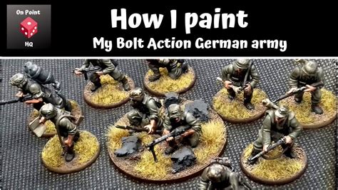 How I paint my Bolt Action German army - YouTube