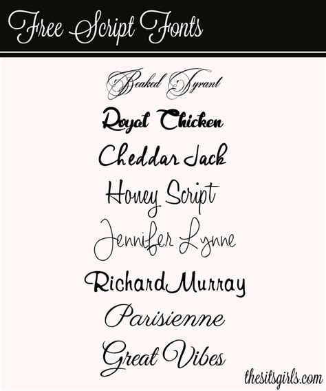 Cursive Script Font Free Download