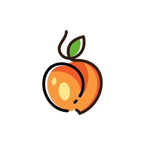 Peach Logo Design 15394310 Vector Art at Vecteezy