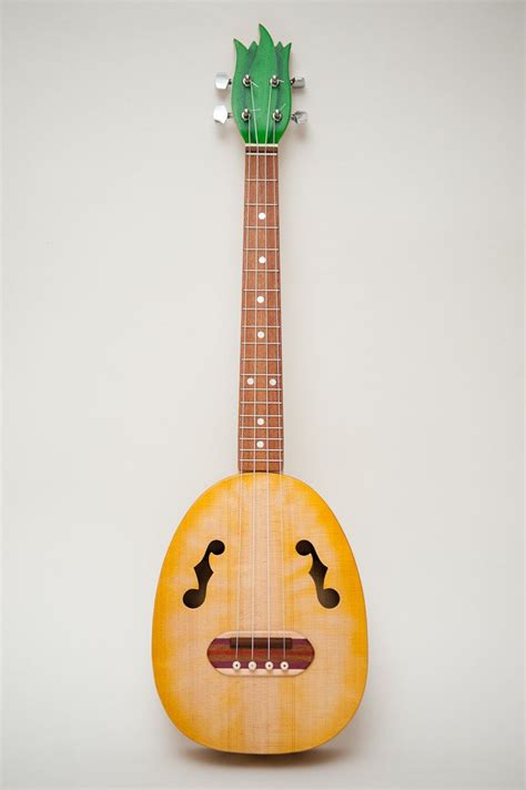 Pineapple ukulele (relief carved sides and back). $700.00, via Etsy. | Pineapple ukulele ...