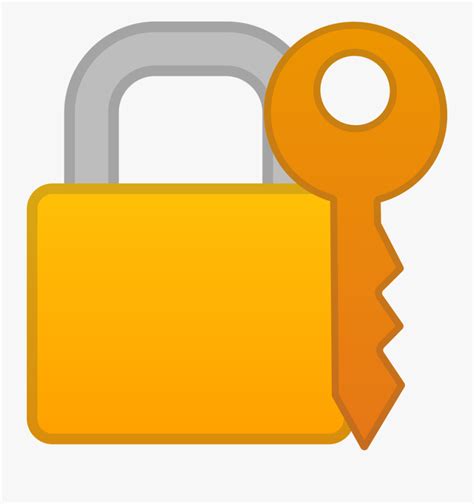 Locked With Icon Noto - Lock With Key Emoji , Free Transparent Clipart - ClipartKey