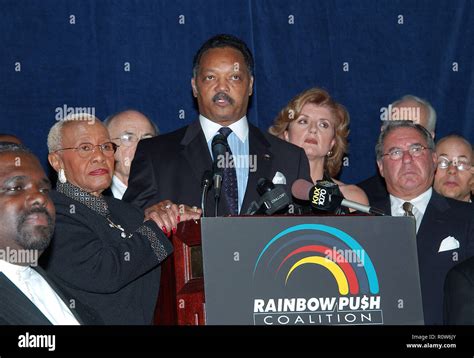 Jesse Jackson with members from the "Rainbow/Push Coalition 2002" at ...