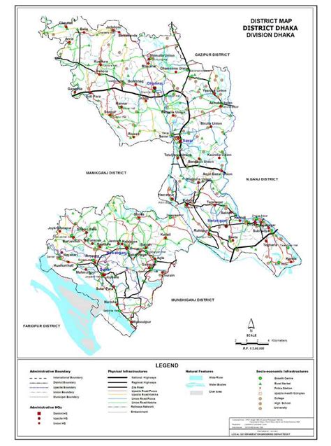 Maps of Bangladesh: Dhaka District