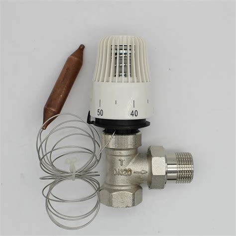 Color : Silver, Size : DN32 no-branded 30-70 Degree Control Floor Heating System Thermostatic ...