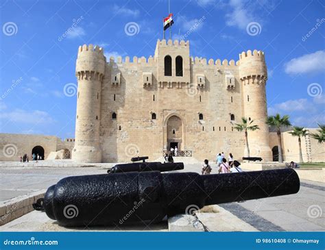 Ancient Citadel of Qaitbay editorial stock photo. Image of world - 98610408