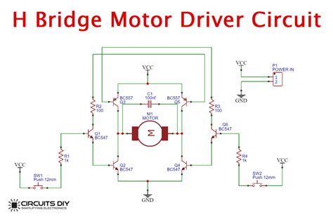 H-Bridge Motor Controller/Driver Circuit - Electronics Projects